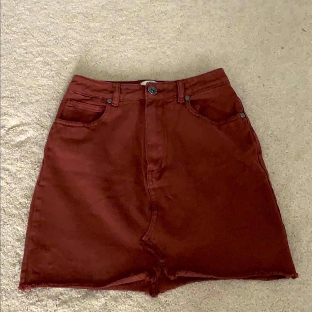 jean skirt